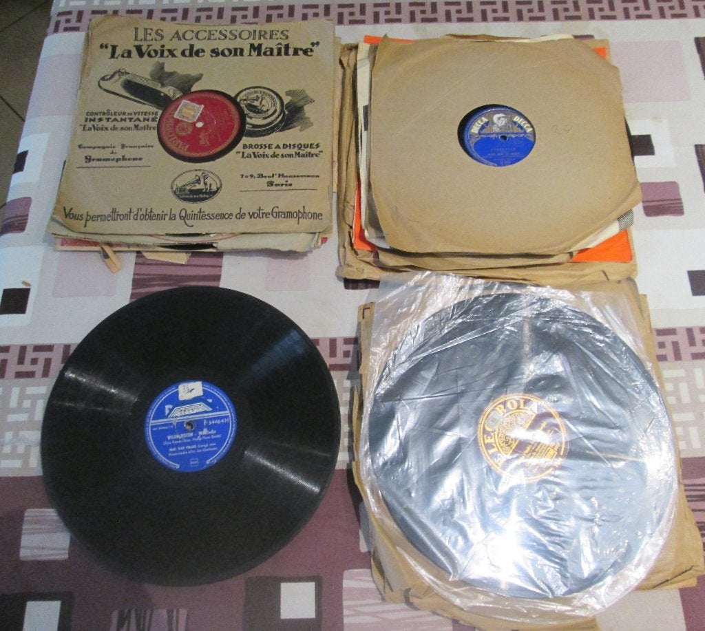27 oude Nederlandstalige 78-Toeren Platen, Ophalen of Verzenden, Voor 1960, Zo goed als nieuw