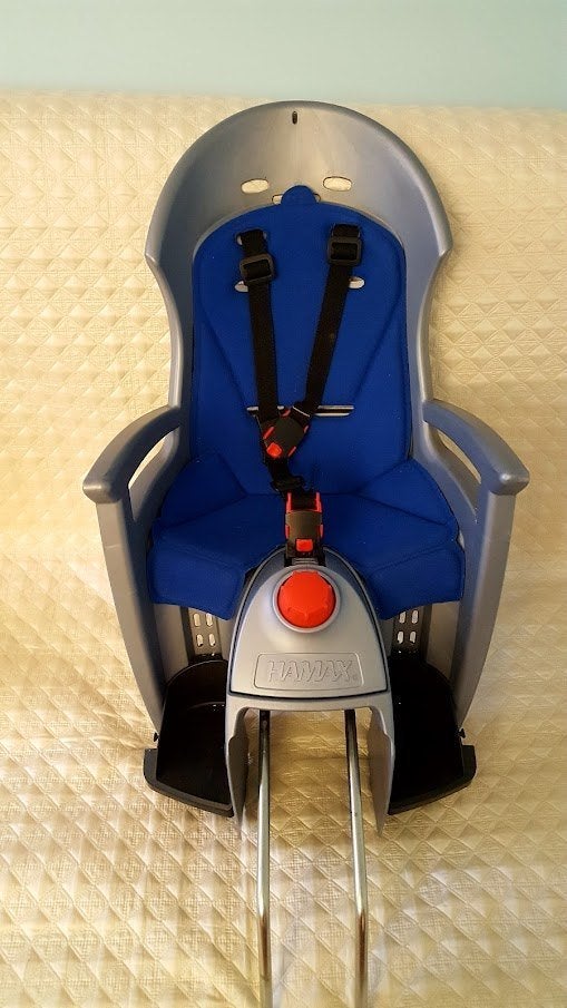Siège de vélo Hamax ZGAN ! ! !, Vélos & Vélomoteurs, HAMAX smiley, Repose-pieds, Comme neuf, 9 à 36 kg