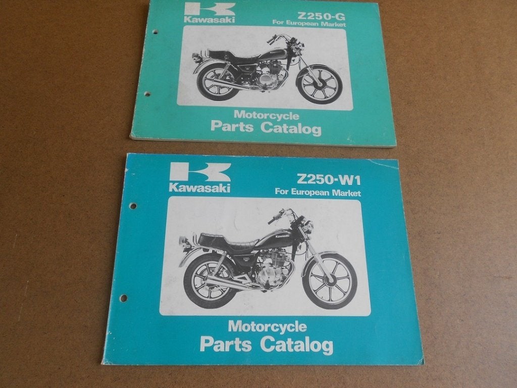 Kawasaki Z 250- G  Z250-W1 Parts Catalog Onderdelenboek, Motos, Enlèvement ou Envoi, Kawasaki