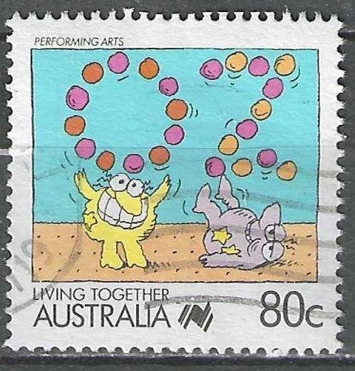 Australie 1988 - Yvert 1061 - La vie en Australie (ST), Timbres & Monnaies, Timbres | Océanie, Envoi, Affranchi
