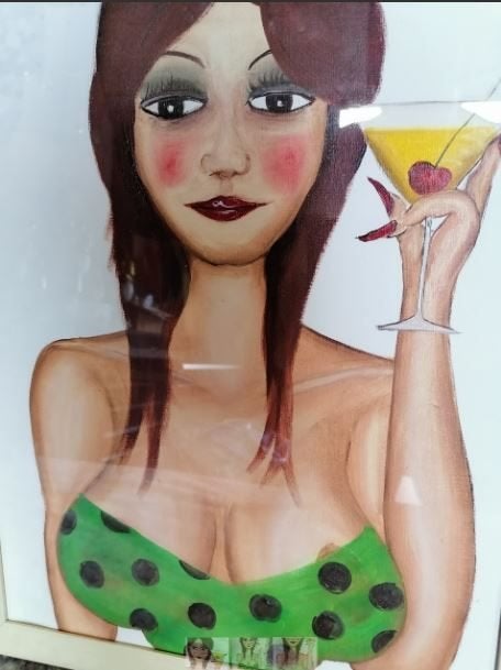 portret ``Madame Cohiba`` Alek Sander Berlin (Santé), Ophalen, 30 cm, Meerkleurig, Papier/karton