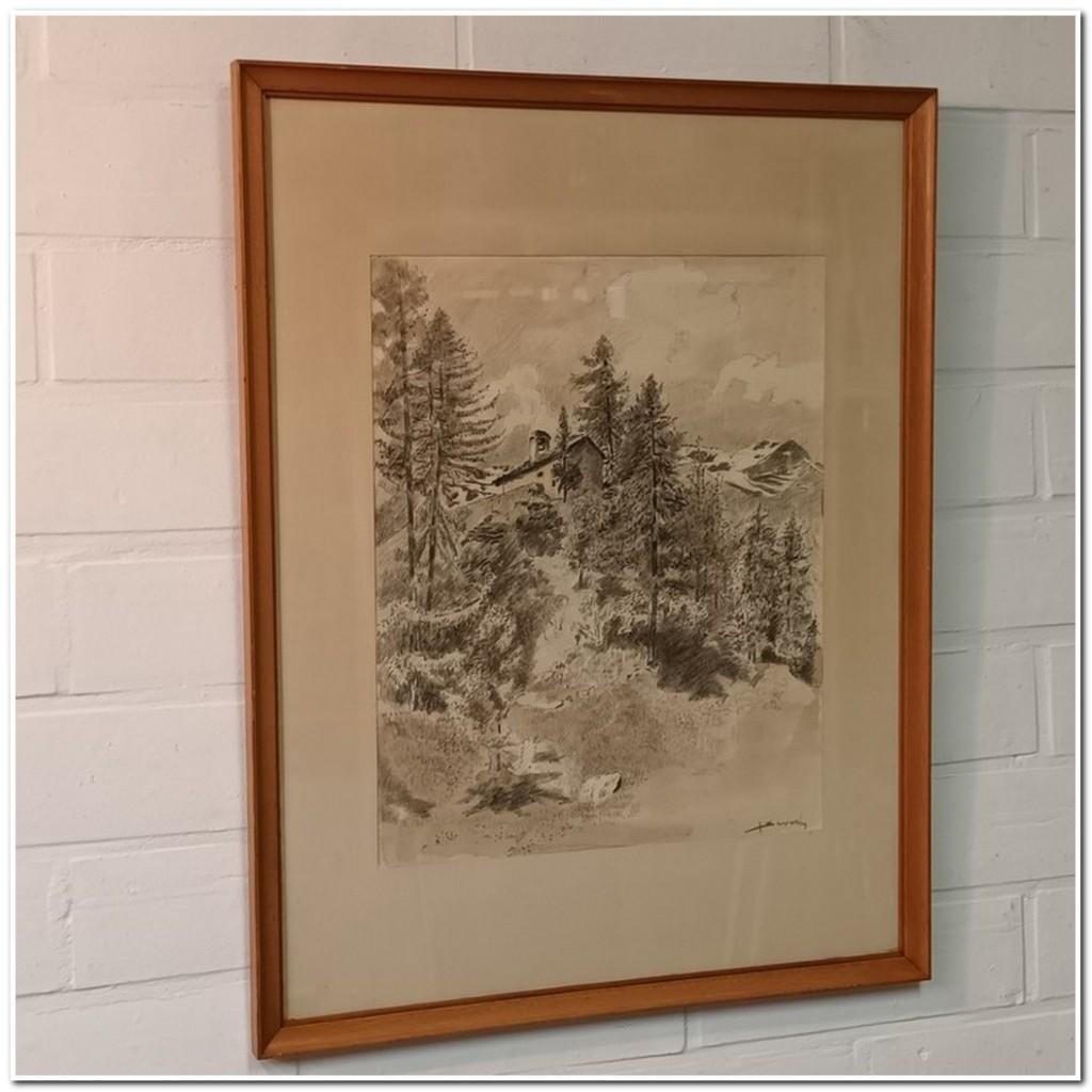 Juliaan Severin (1888-1975) - Aquarel op papier, Ophalen