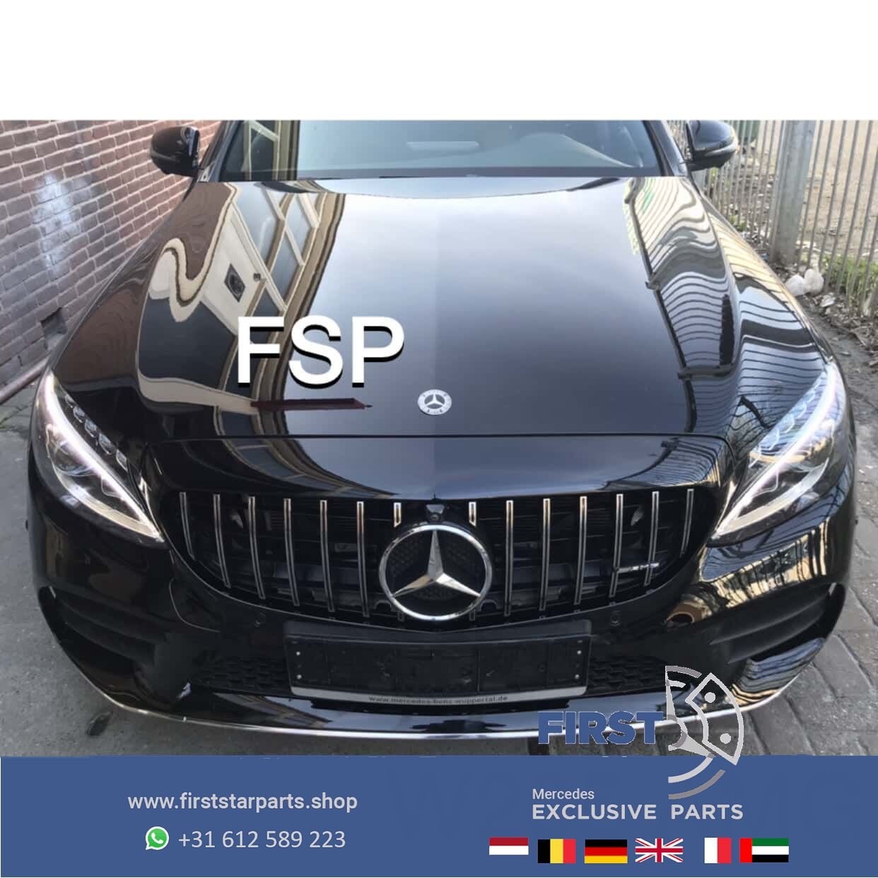 W205 C205 FACELIFT PANAMERICANA GT GRIL Mercedes C Klasse 20, Gebruikt, -, Ophalen of Verzenden, -