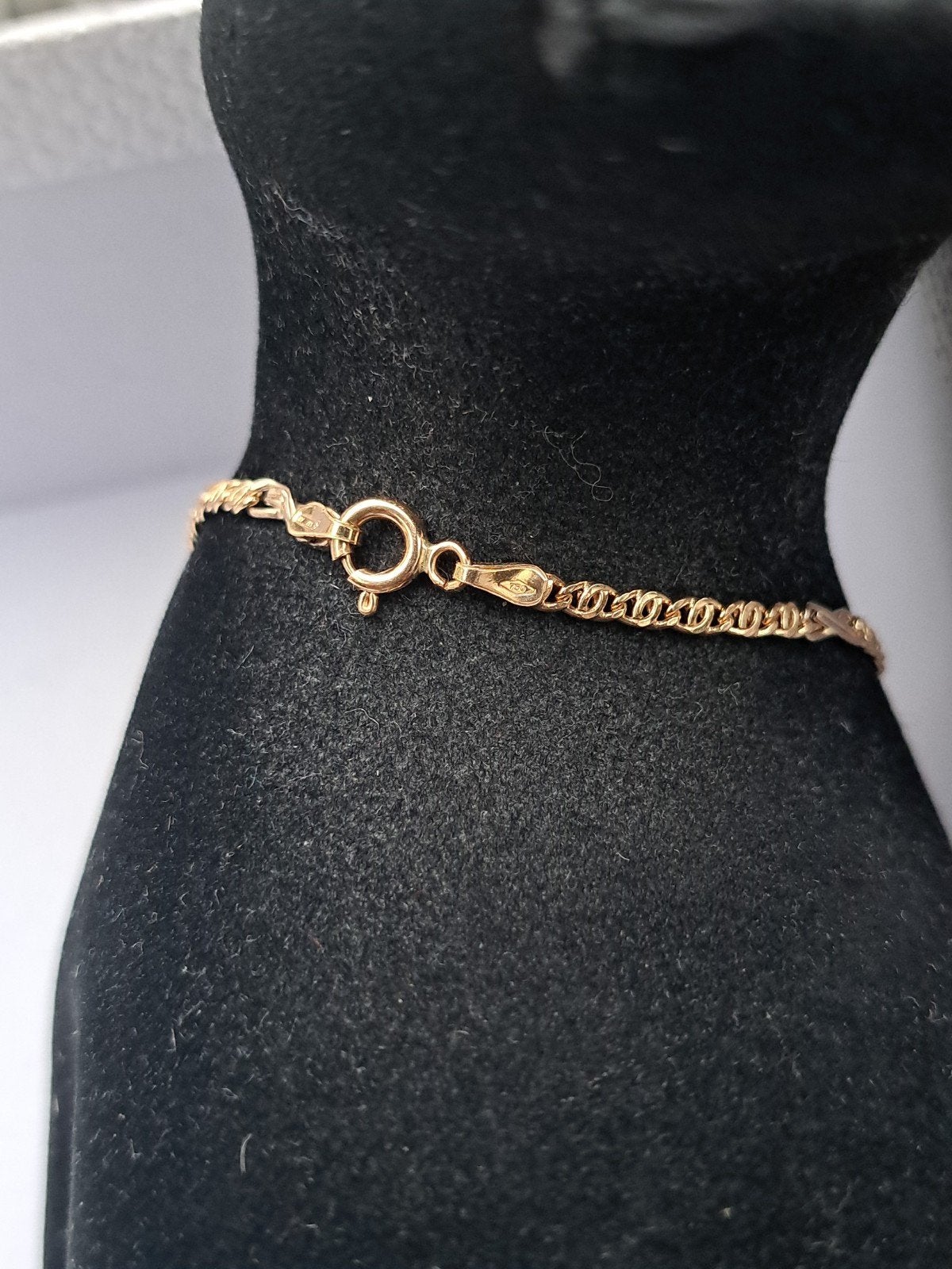 bracelet en or 18k 19 cm 1,85 g, Handtassen en Accessoires, Armbanden, Ophalen of Verzenden, Goud, Goud