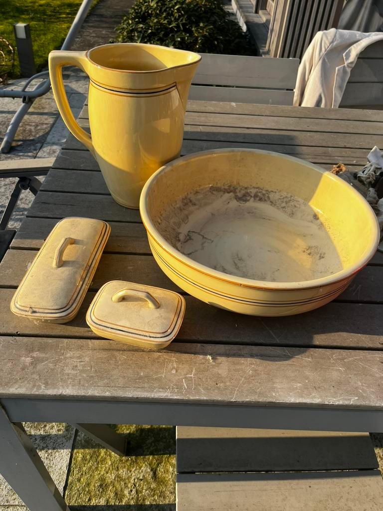 Lavabo set, Ophalen