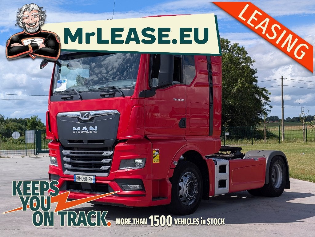 LEASING/RENTING tracteur MAN TGX 470, Autos, Camions, Entreprise, Achat, MAN, Diesel, Euro 6, 2 portes, Automatique, Rouge, TVA déductible
