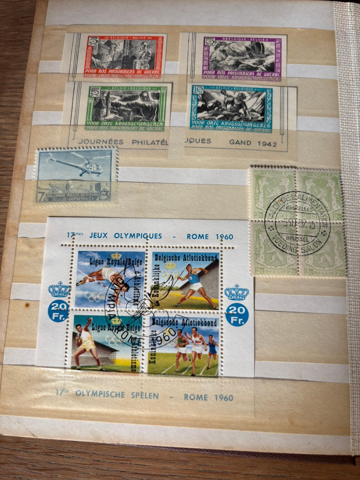 Oude Belgische postzegels, Ophalen of Verzenden, Luchtpostzegel, Olympische Spelen