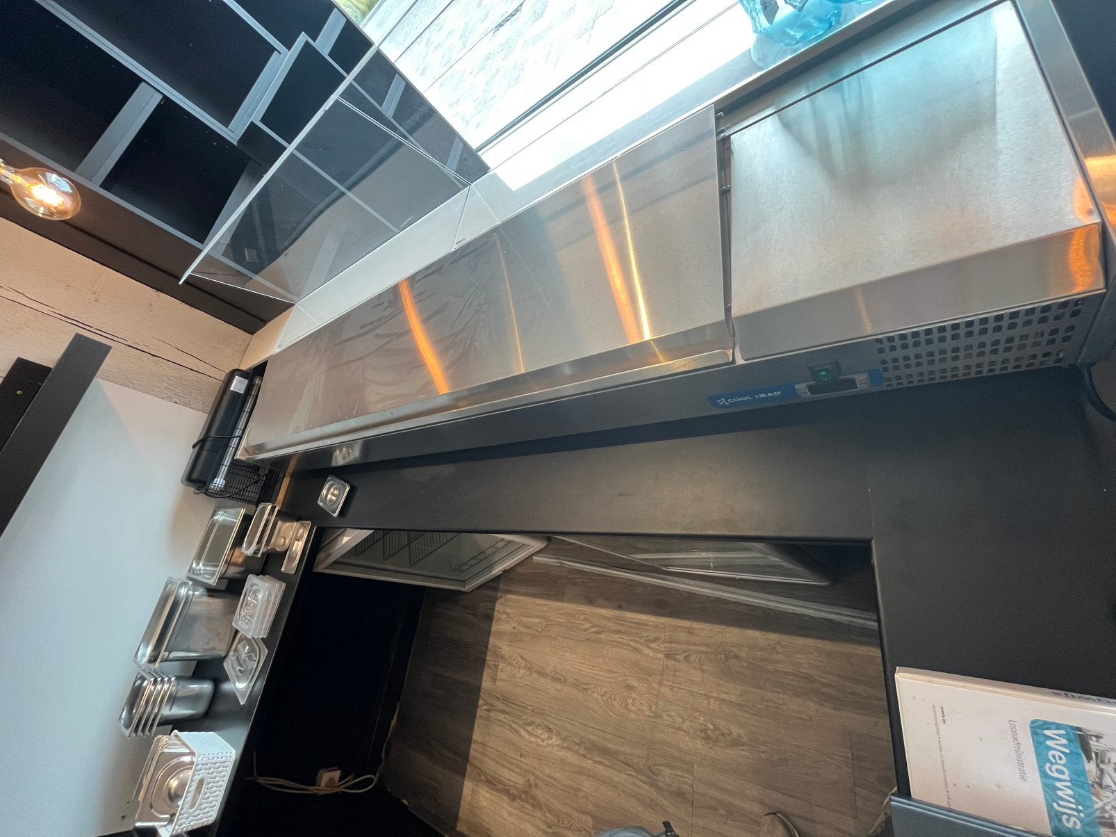 Professionele Cool Head gekoelde ingrediëntenvitrine, Ophalen, Gebruikt, Koelen en Vriezen