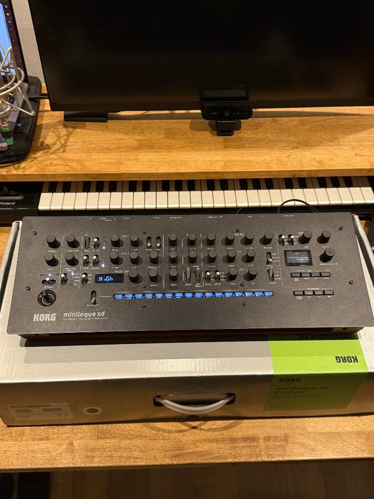 Korg Minilogue XD Module, Muziek en Instrumenten, Synthesizers, Zo goed als nieuw, Overige aantallen, Korg, Met midi-aansluiting