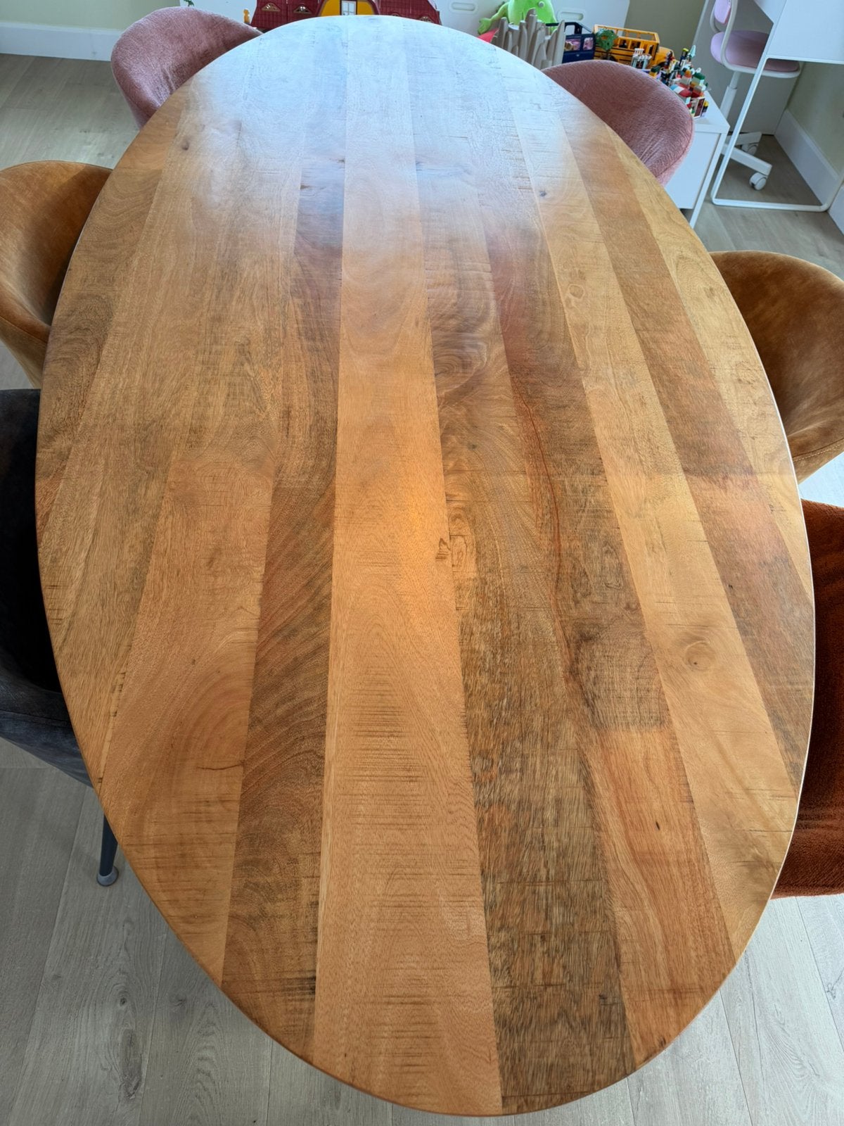 Tafel hout, Huis en Inrichting, Tafels | Eettafels, Ophalen, 100 tot 150 cm, Hout, Vijf personen of meer
