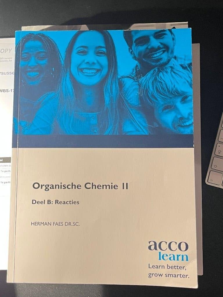 Organische Chemie II - Deel B: Reacties, Enlèvement, Neuf, Enseignement supérieur professionnel
