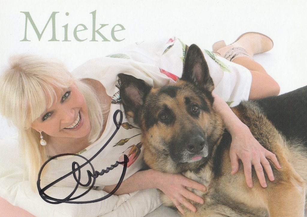MIEKE  ,  Zangeres  met Handtekening !, Verzamelen, Postkaarten | Themakaarten, Verzenden, Ongelopen, Muziek