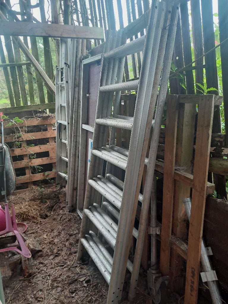 Echafaudage alu de marque SOLIDE, Doe-het-zelf en Bouw, Ophalen, Gebruikt, Rolsteiger of Kamersteiger, 5 meter of hoger