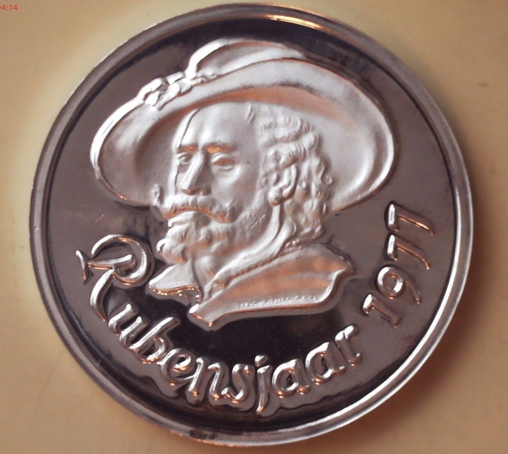 UNC Medaille RUBENS 1977, Enlèvement ou Envoi, Monnaie en vrac, Argent, Argent