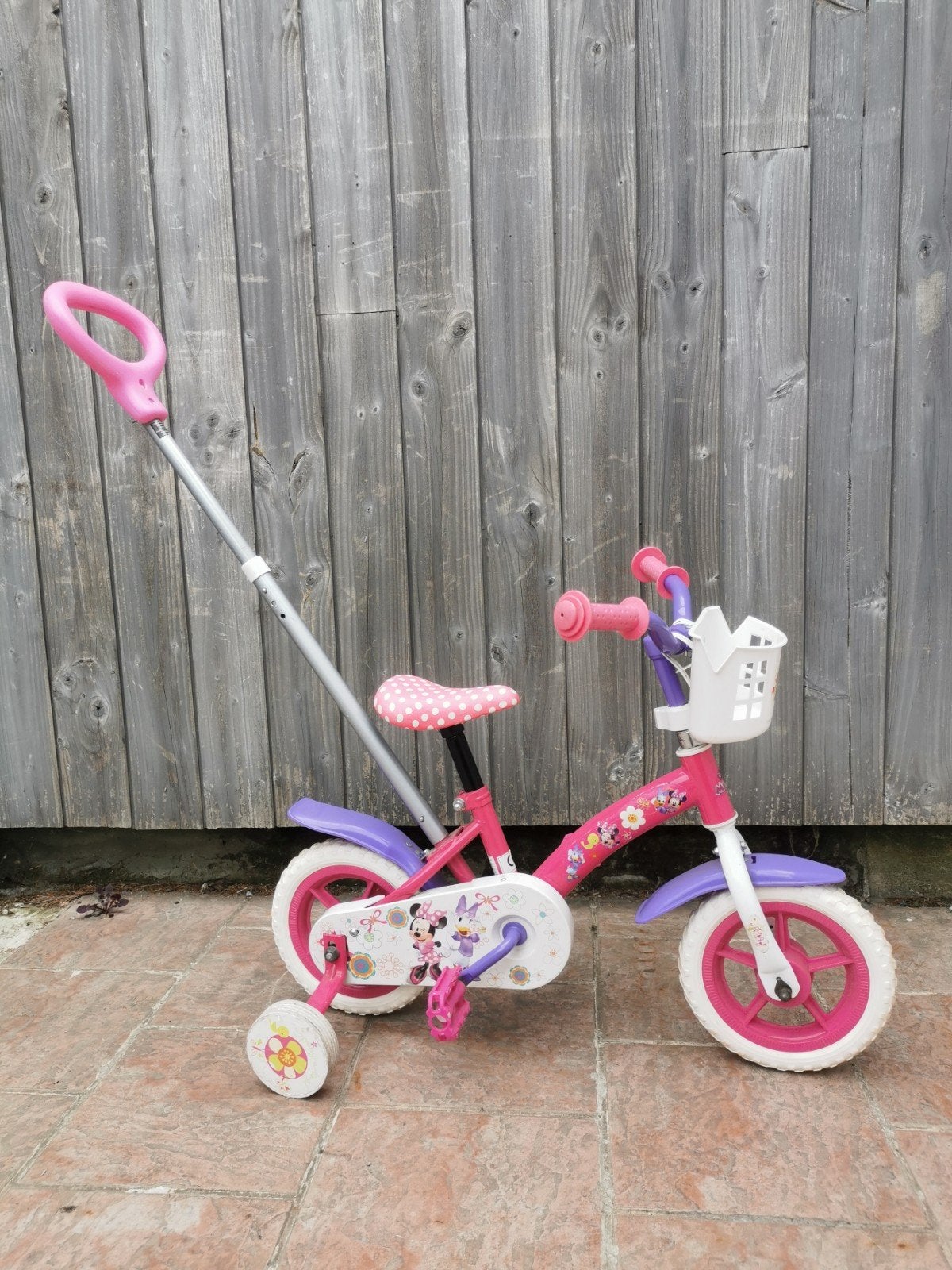 vélo petite fille 2ans à 4ans, super état., Vélos & Vélomoteurs, Enlèvement, Comme neuf, Tige de poussée