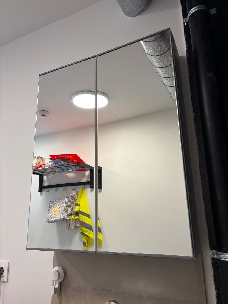 Spiegelkast badkamermeubel, Huis en Inrichting, Badkamer | Badkamermeubels, Ophalen, Spiegelkast, 50 tot 100 cm, Zo goed als nieuw