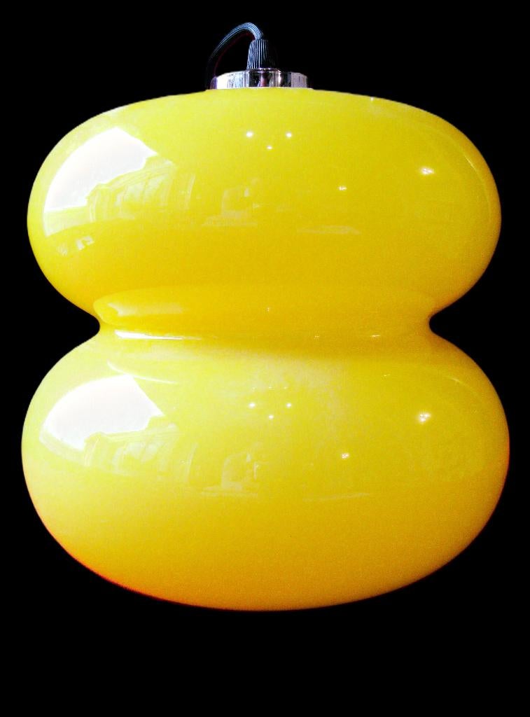 Sterckx hanglamp De Rupel Glas Boom (1968 – 1969)., Enlèvement, Verre