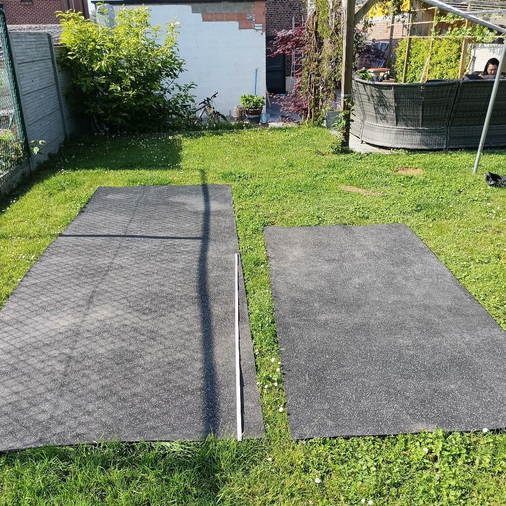 5 Rubberen matten, Sport en Fitness, Overige Sport en Fitness, Ophalen, Gebruikt
