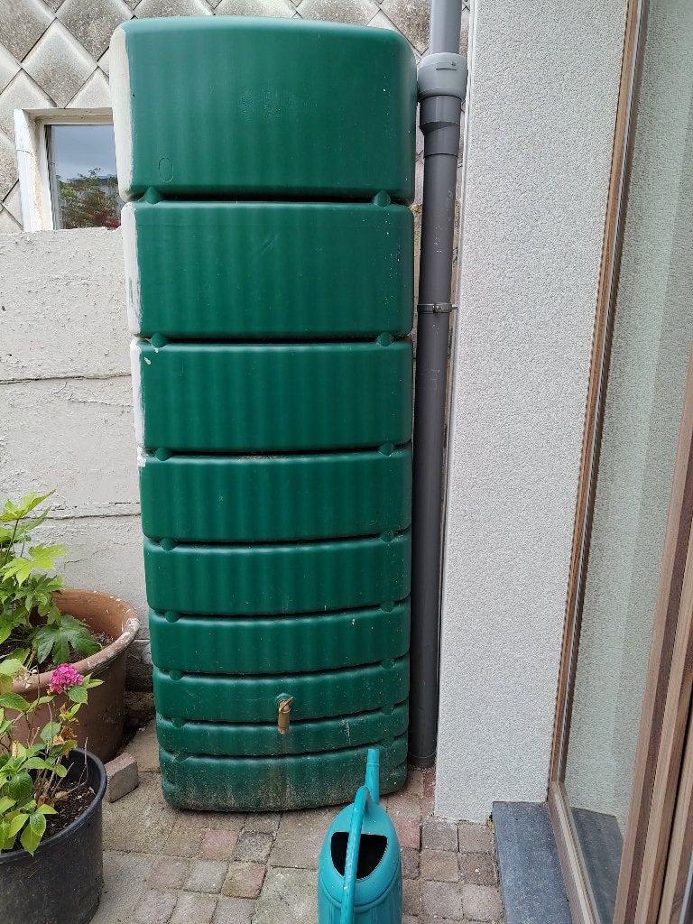 regenton 600l, Ophalen, Kunststof, Gebruikt, Met kraantje