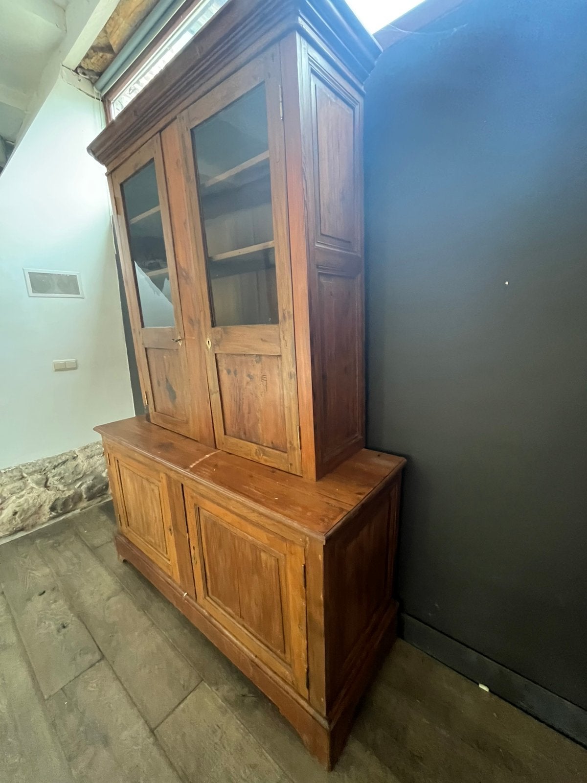 Buffet avec vitrine a 3 etageres, Maison & Meubles, Enlèvement, Utilisé