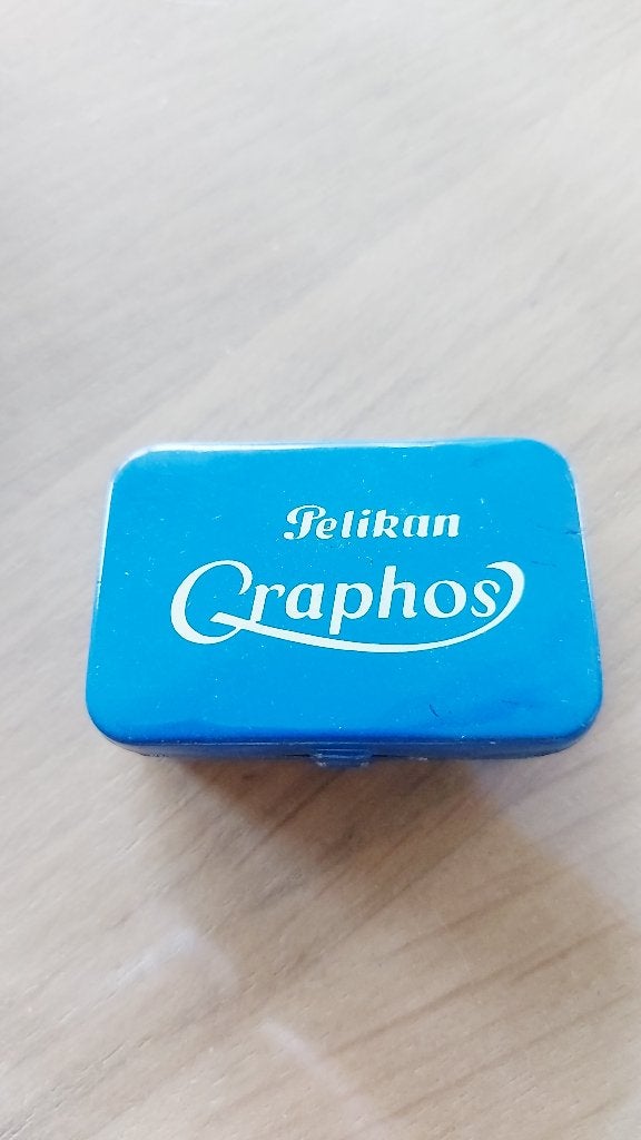 Oude doos van Pelikan Graphos, Ophalen of Verzenden, Gebruikt, Overige typen, Met doosje