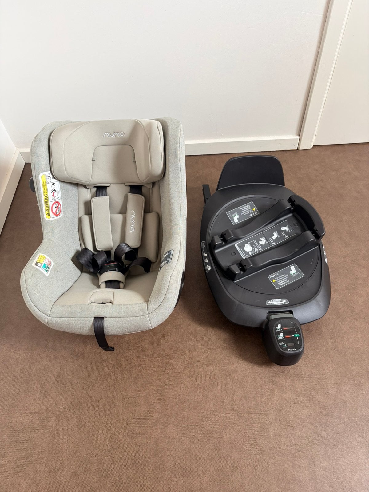 Nuna TODL Next + BASE Next Isofix – Beige – Zeer nette staat, Enlèvement, Comme neuf, Isofix