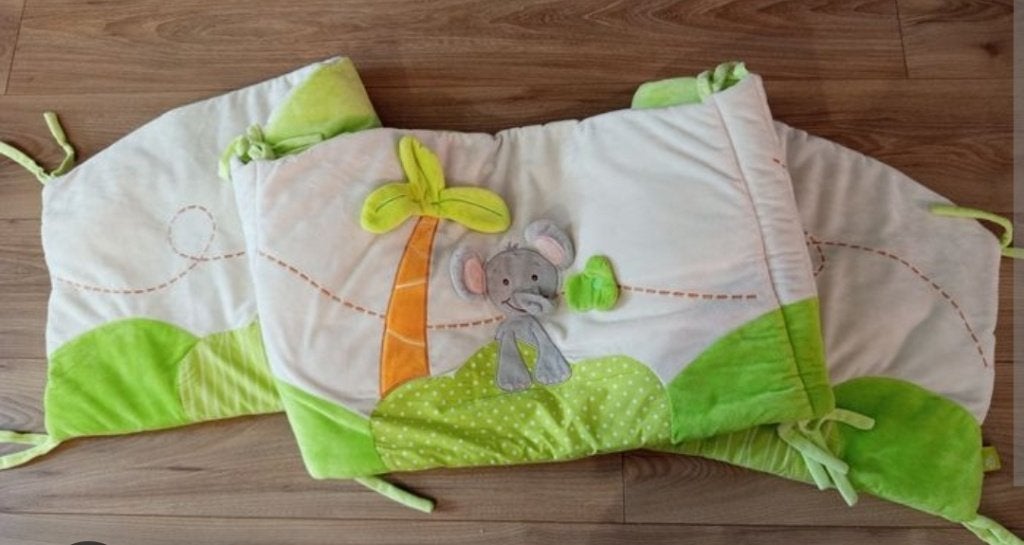 Literie pour lit cage - bébé - Titoutam, Enfants & Bébés, Couverture, Comme neuf, Enlèvement, Vert