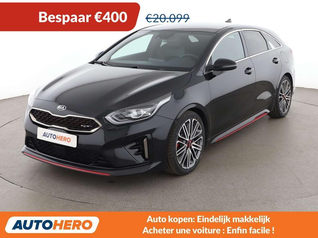 Kia ProCeed / pro_cee'd 1.6 TGDI GT (bj 2021, automaat), Auto's, Kia, Gebruikt, Adaptive Cruise Control, Alcantara, Zwart