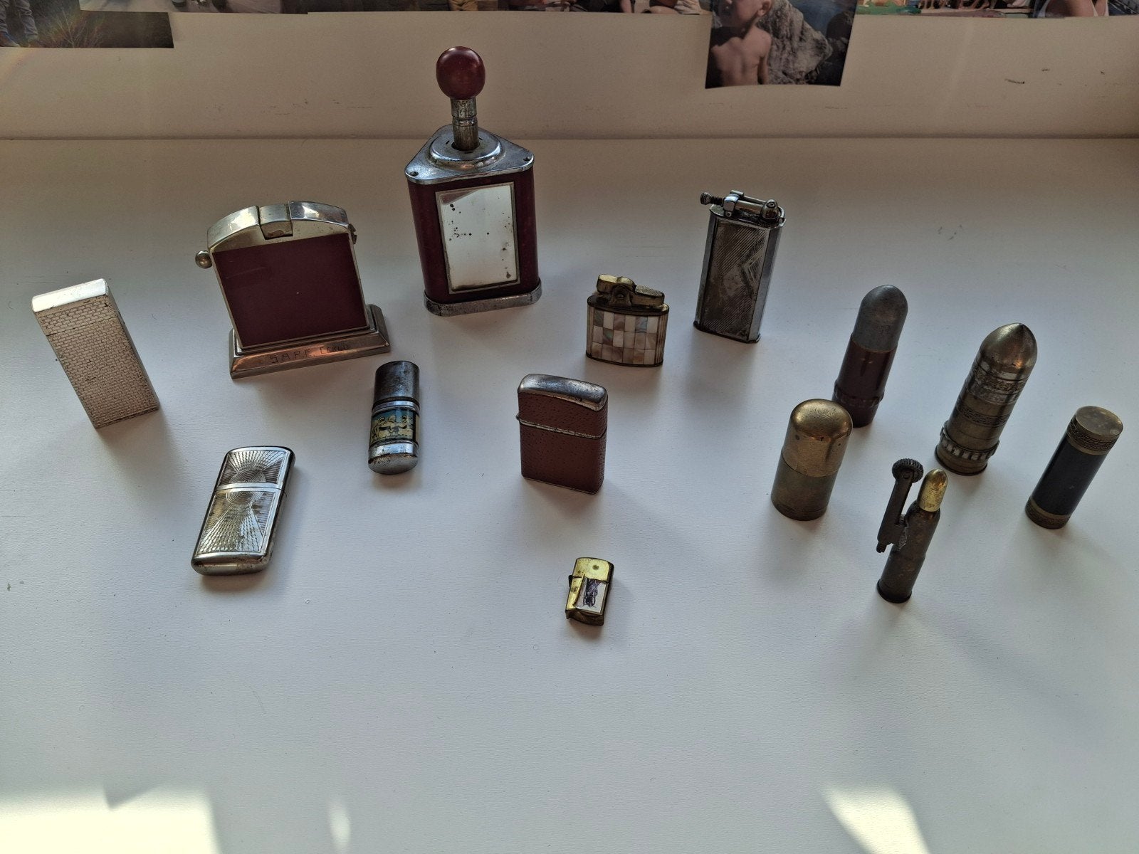 aanstekers 14 stuks antiek brocante vintage, Antiek en Kunst, Ophalen