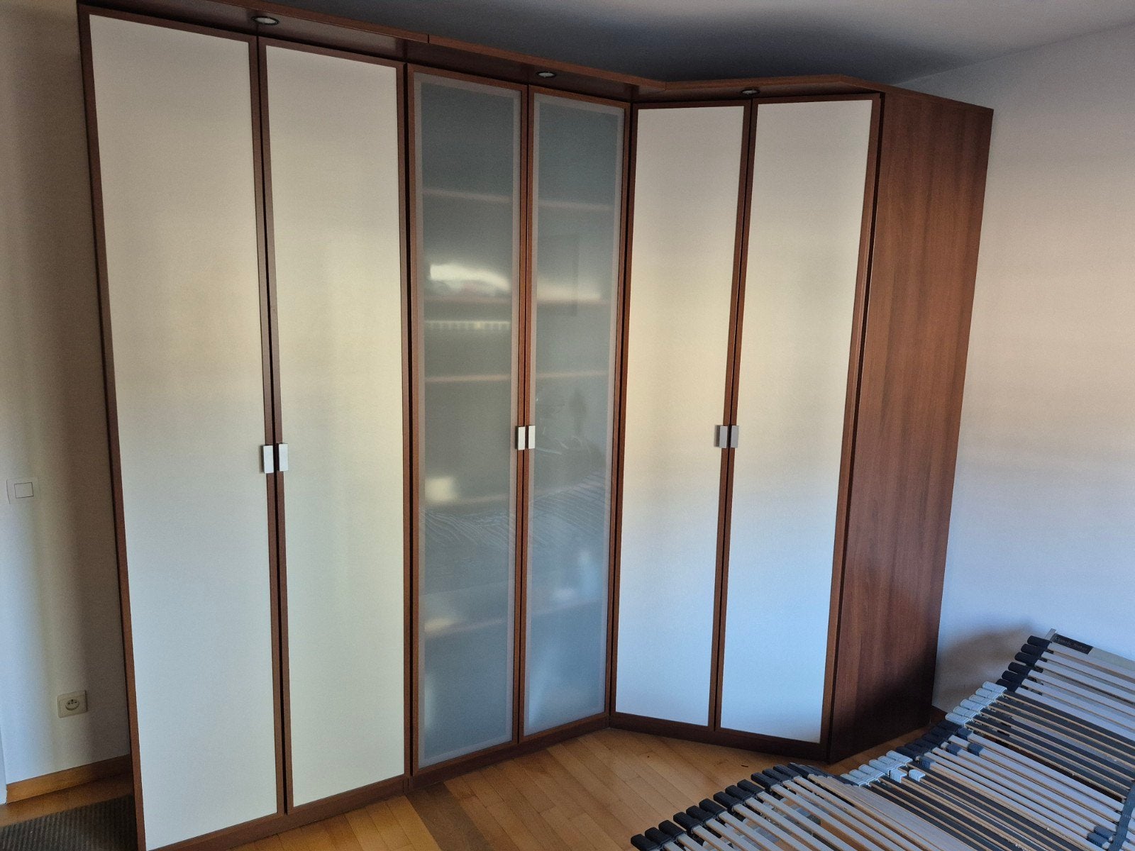 Kleerkast 270x240 met hoekelement, Gebruikt, 200 cm of meer, 200 cm of meer, Overige houtsoorten