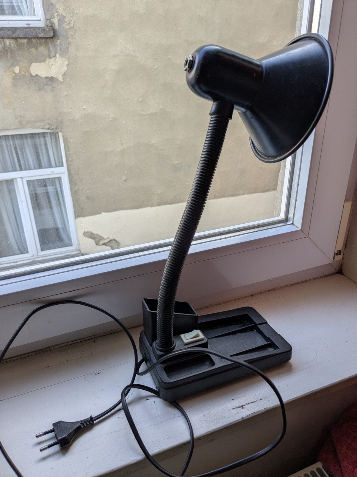 Lampe vintage année 80 bureau Noir, Maison & Meubles, Noir, Enlèvement, Vintage