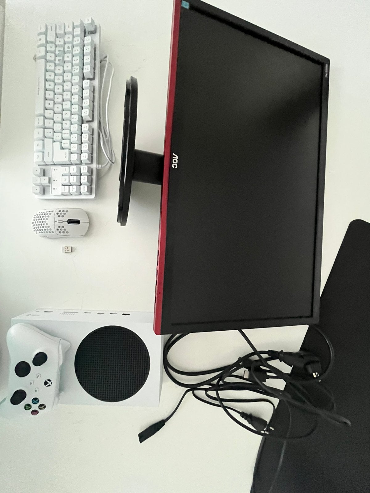 Xbox series s setje, monitor,Kbm, Ophalen of Verzenden, Zo goed als nieuw, Xbox Series S
