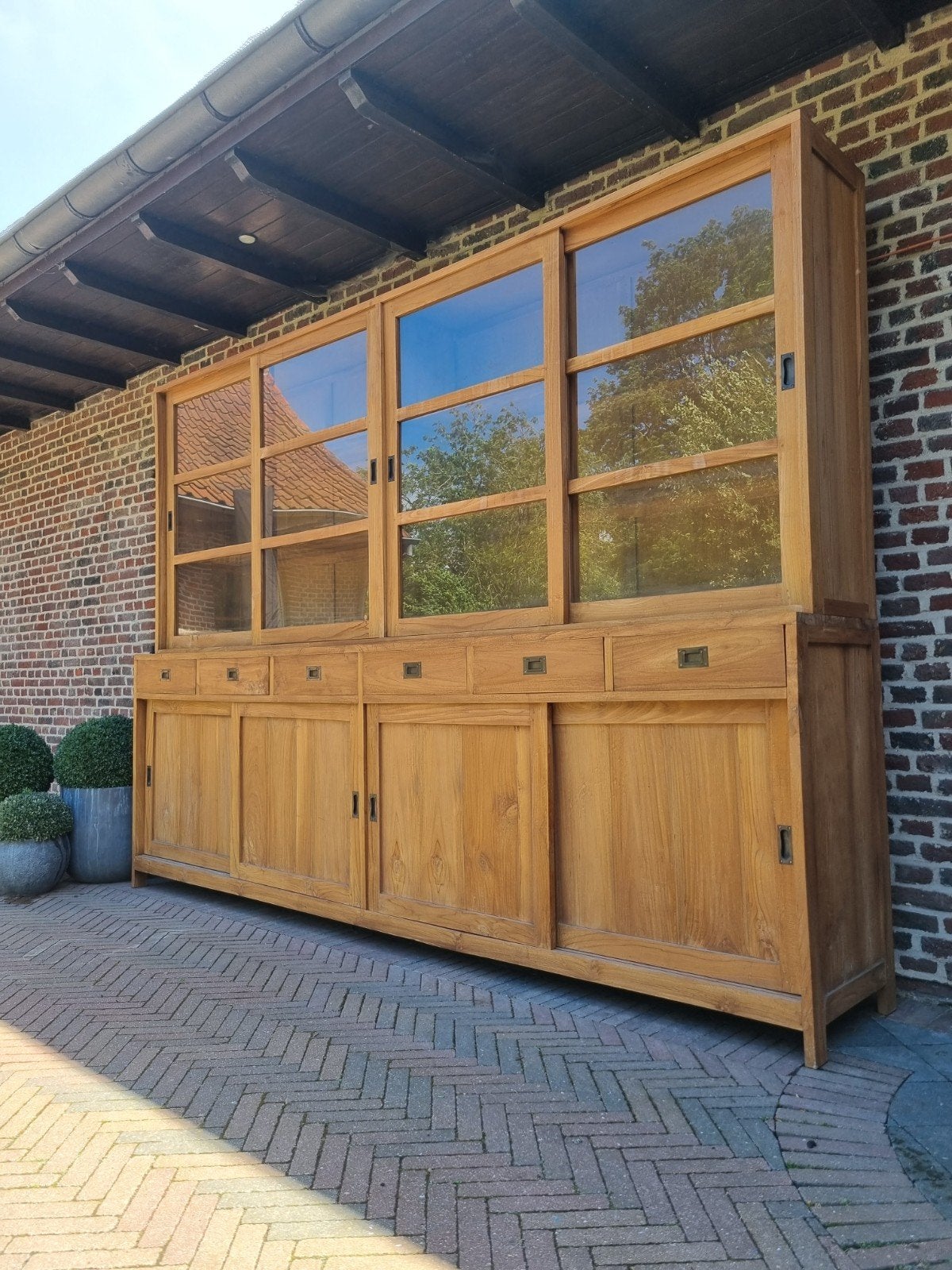 Buffet/vitrine en teck xxl LIVRAISON GRATUITE