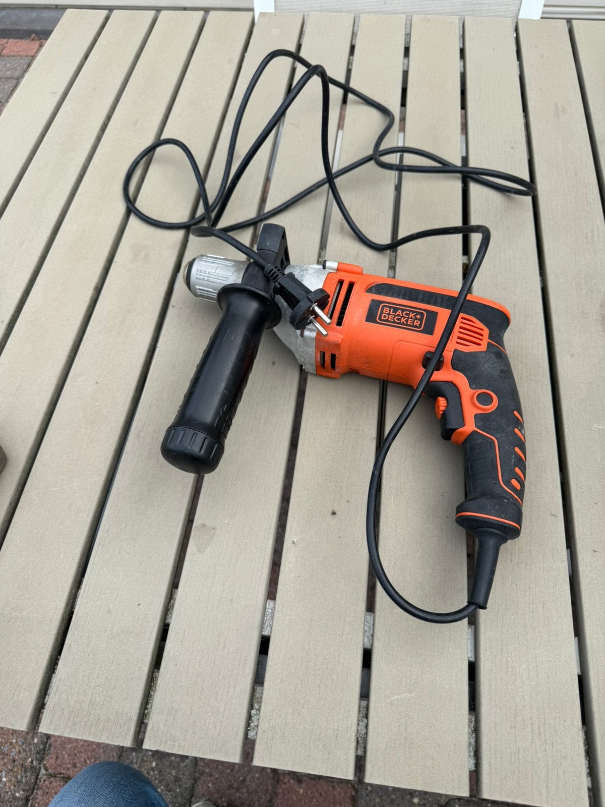 Perceuse à percussion BLACK+DECKER KR805KS-QS 800W, Marteau perforateur et/ou Marteau piqueur, Enlèvement, Utilisé, 600 watts ou plus