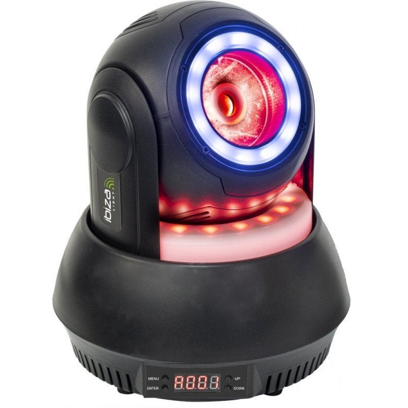 40W BEAM MOVING HEAD RGBW 4-IN-1 MET 2 LED RINGEN, Enlèvement ou Envoi, Neuf, Autres types