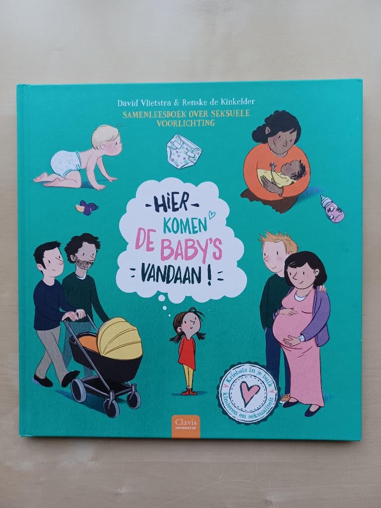 Hier komen de Baby's vandaan! - Samenleesboek, Boeken, Ophalen of Verzenden, Gelezen, David Vlietstra, Non-fictie