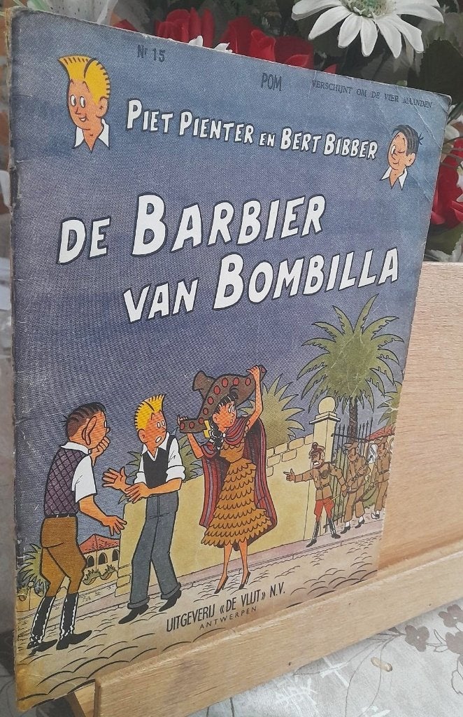 Piet pienter  Nr 15 de barbier van Bombilla , 1ste druk, Eén stripboek, Verzenden, Gelezen, POM