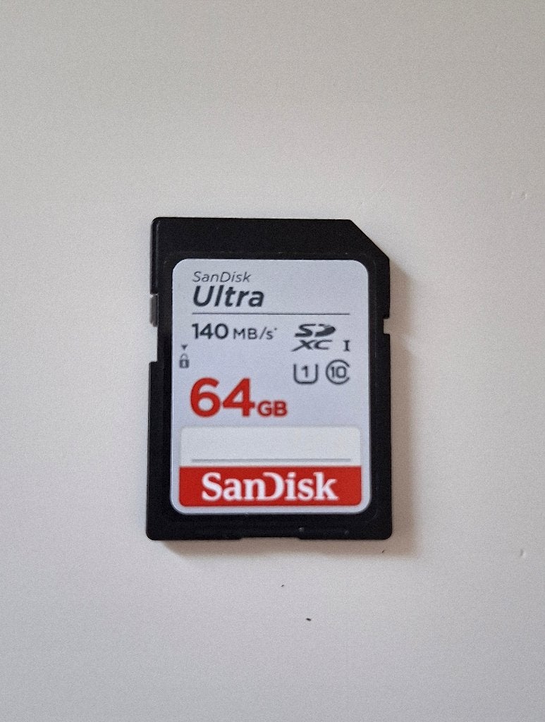 Carte SDXC SanDisk 64 Go Ultra, Audio, Tv en Foto, Foto | Geheugenkaarten, SDXC, Nieuw, Fotocamera, 64 GB