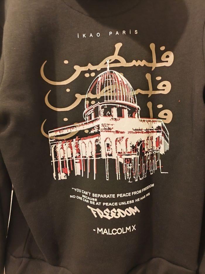 Sweat à Capuche Noir,Marque Malcom X FREEDOM IKAO,Taille M, Enlèvement ou Envoi