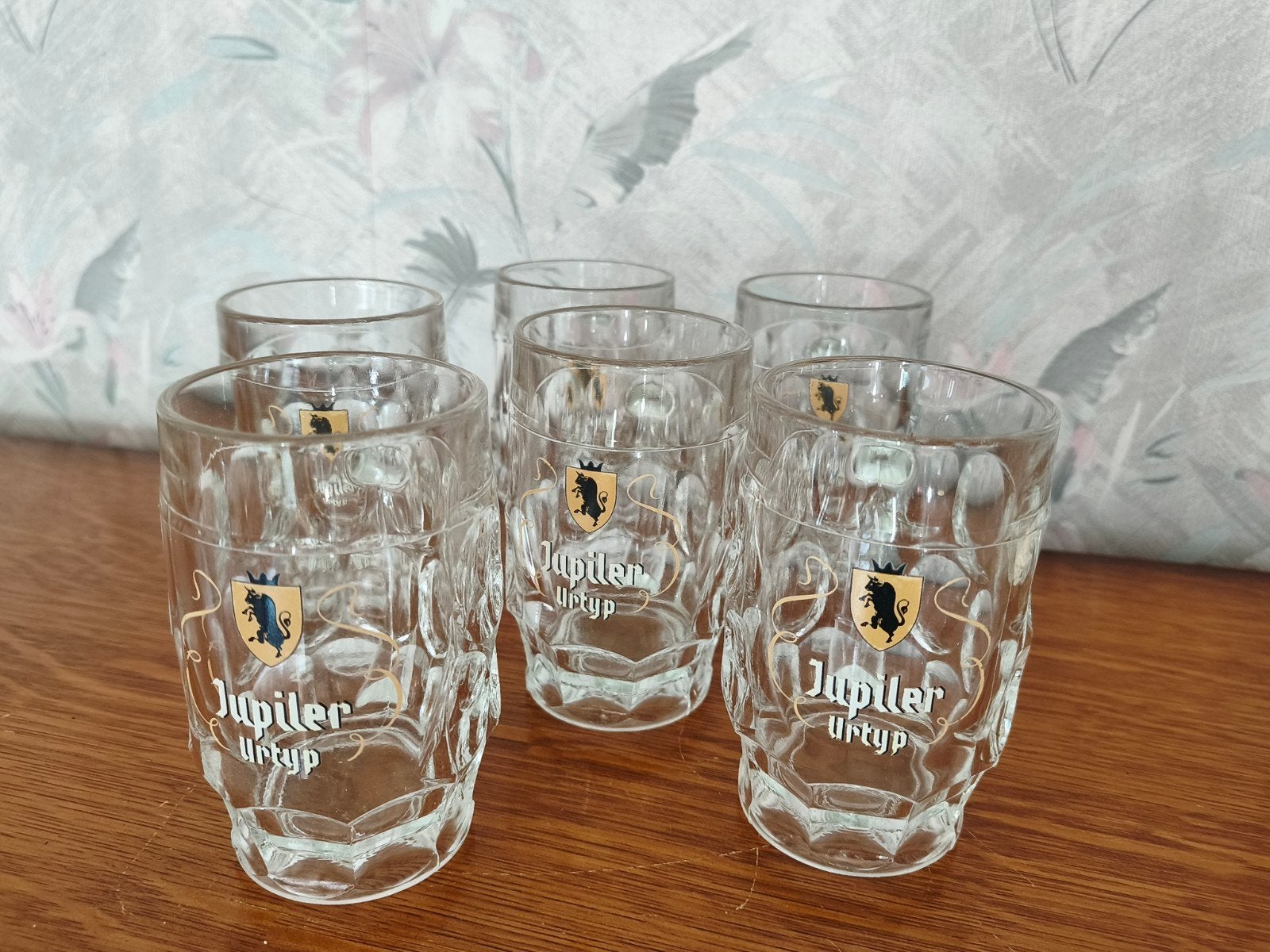 6 verres jupiler, Enlèvement, Comme neuf, Verre à bière
