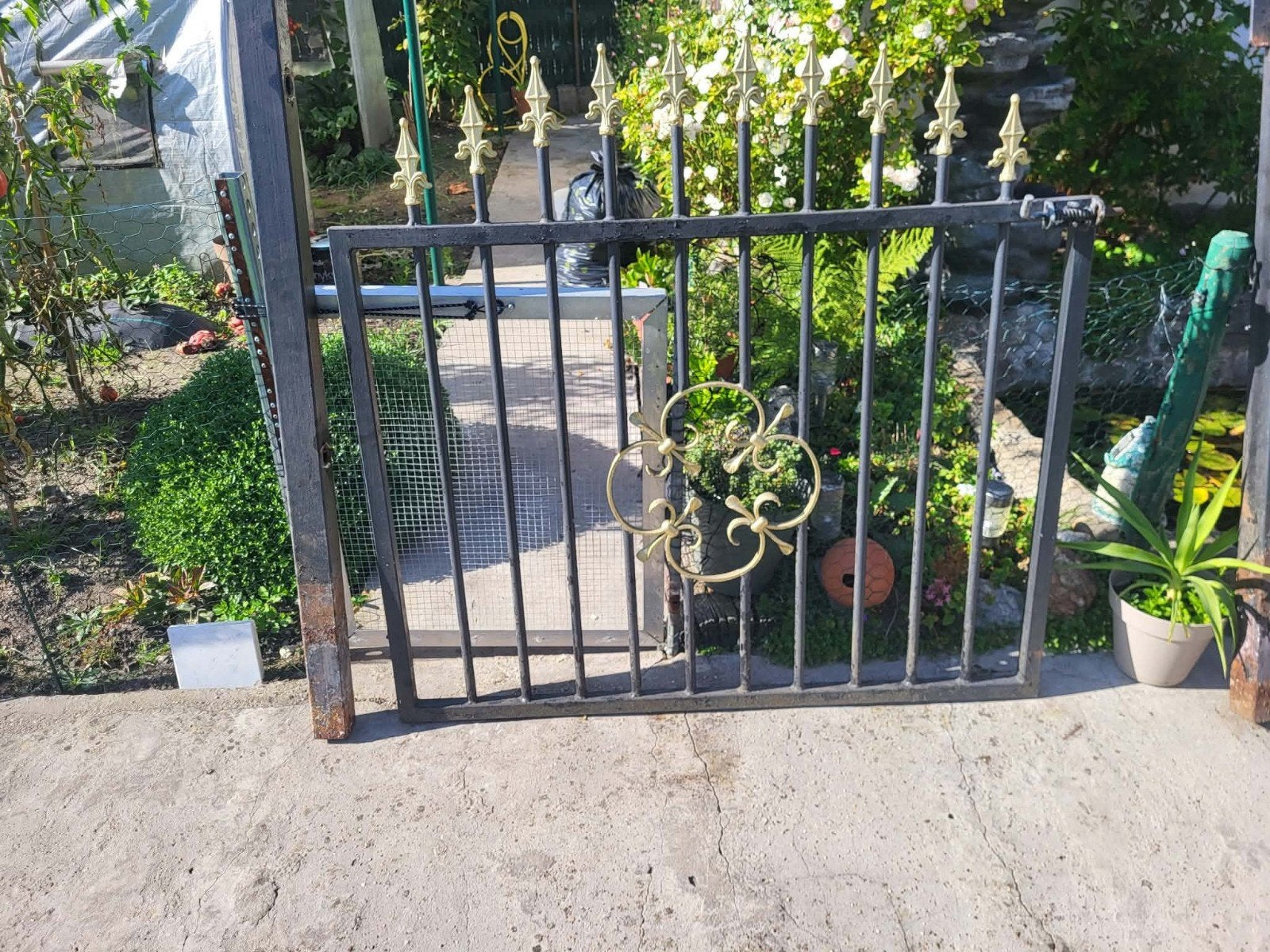 Tuin poort, Ophalen, Gebruikt