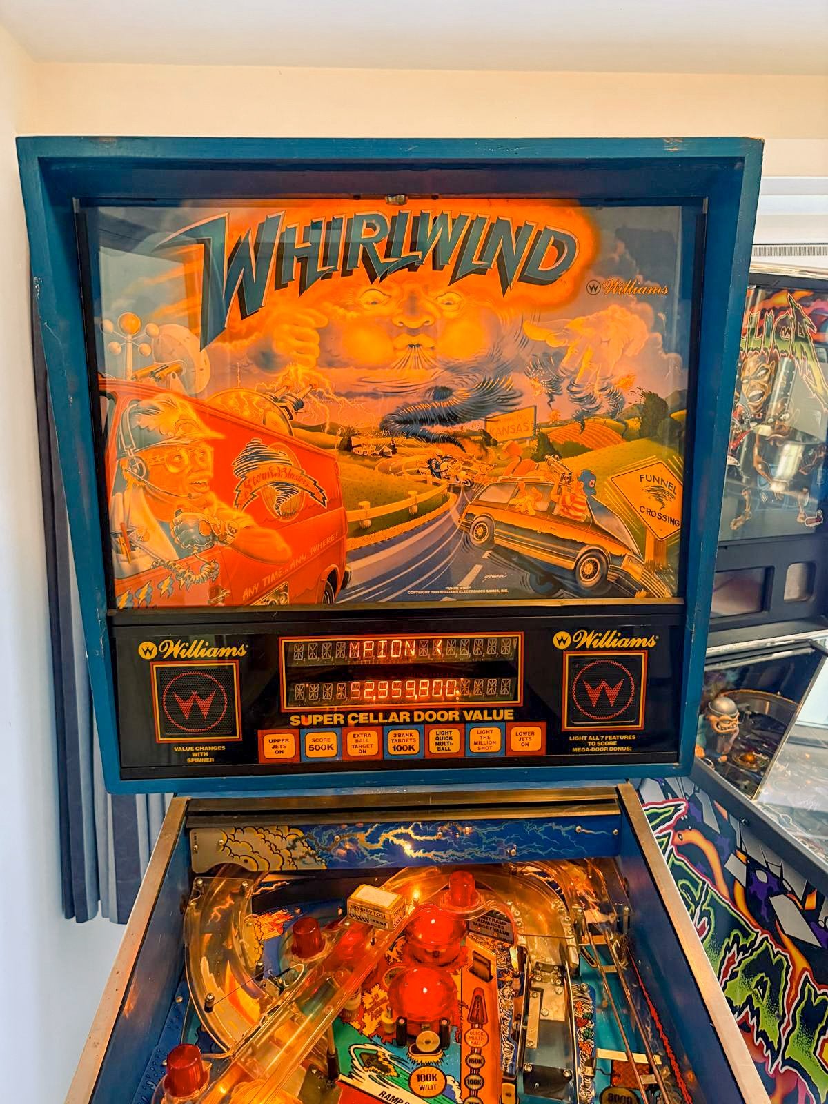 Flipperkast Williams Whirlwind, Verzamelen, Ophalen, Zo goed als nieuw, Flipperkast, Bally
