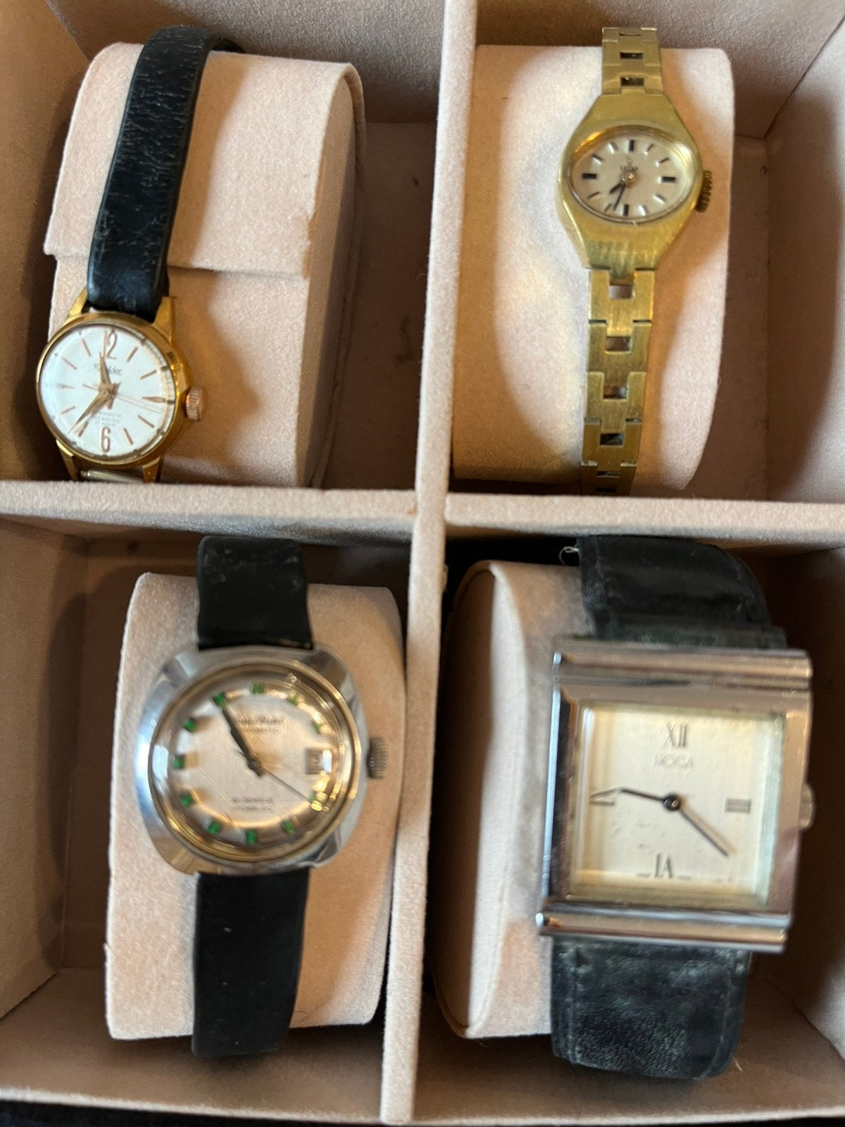 Endemble de 4 montres Suisse a remontoir  fonctionnelles, Enlèvement ou Envoi