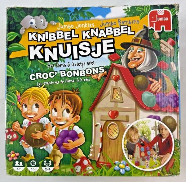 Jumbo Knibbel Knabbel Knuisje Het Hans en Grietje Spel, Een of twee spelers, Verzenden, Zo goed als nieuw, JUMBO
