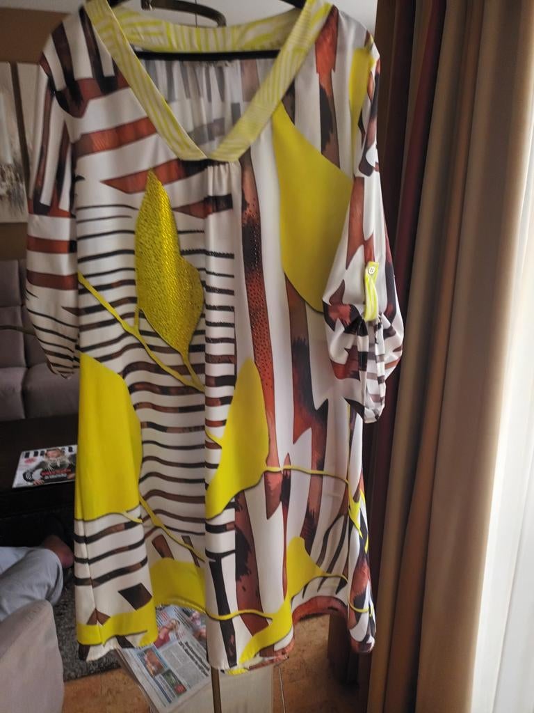 Nieuwe modieuse fijne zomerjurk  l, Kleding | Dames, Ophalen of Verzenden, Maat 42/44 (L)