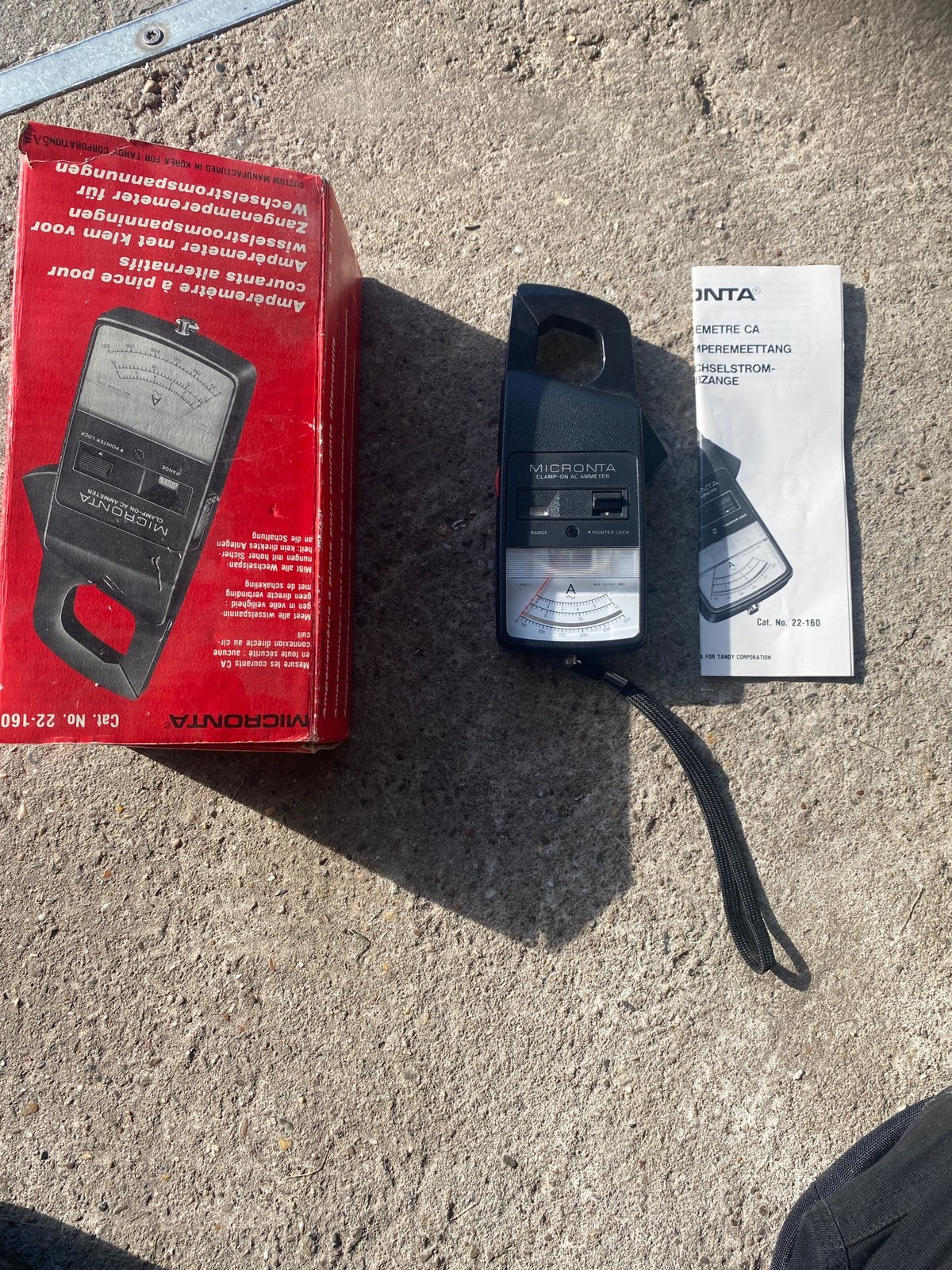 Pince ampèremètres MICRONTA vendu chez TANDIS à l’époque, Ophalen