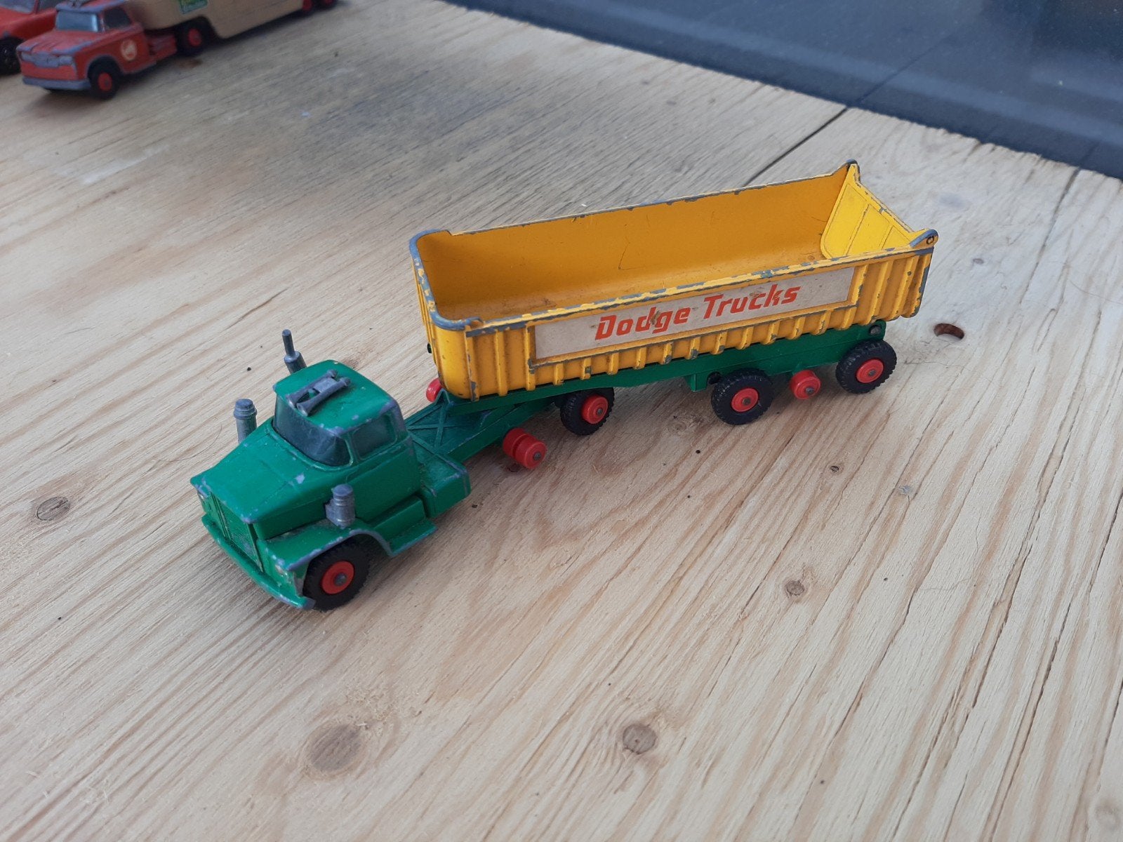 vintage Matchbox King Size K-163 Dodge Tractor, Ophalen of Verzenden, Gebruikt, Bus of Vrachtwagen, Lesney
