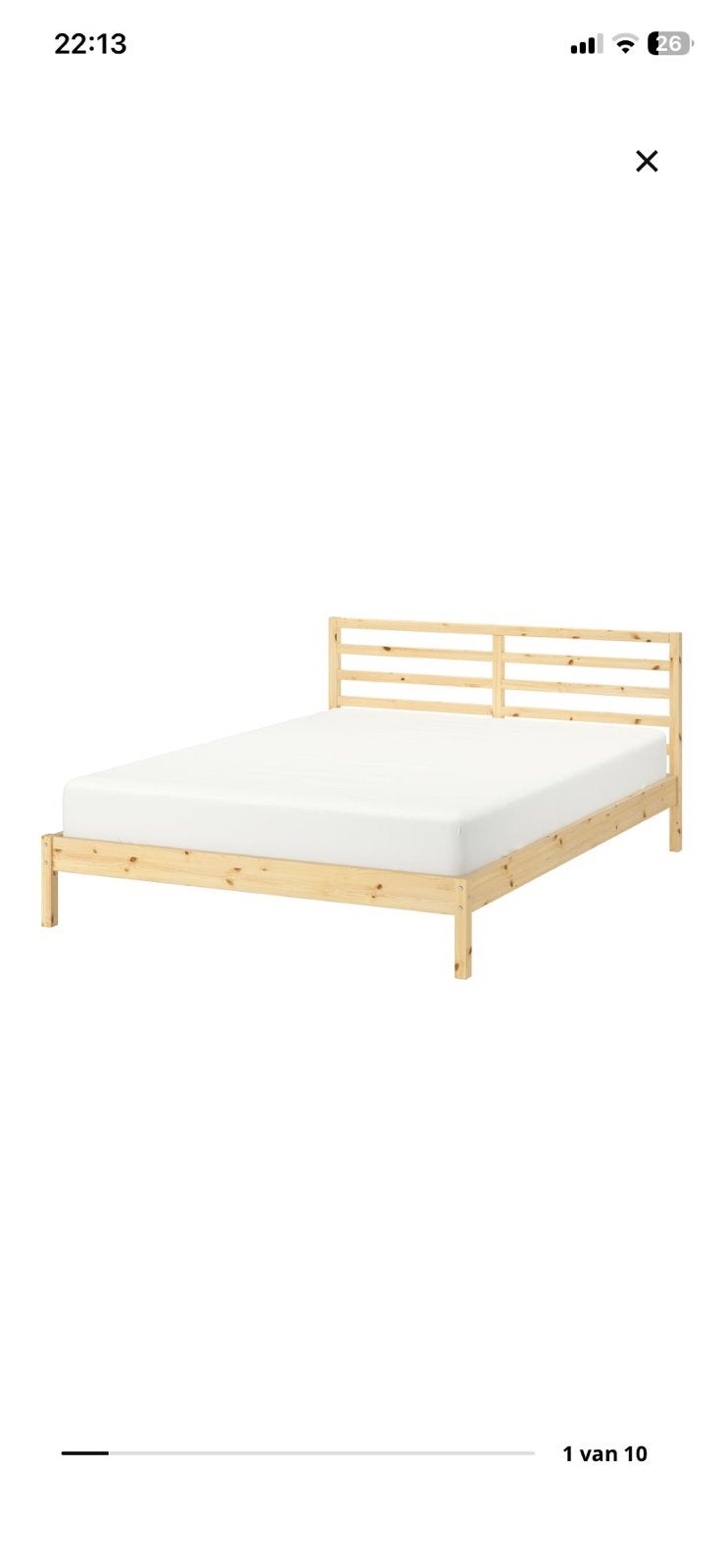 Ikea bed 140cm, Huis en Inrichting, Slaapkamer | Bedden, Ophalen, Zo goed als nieuw