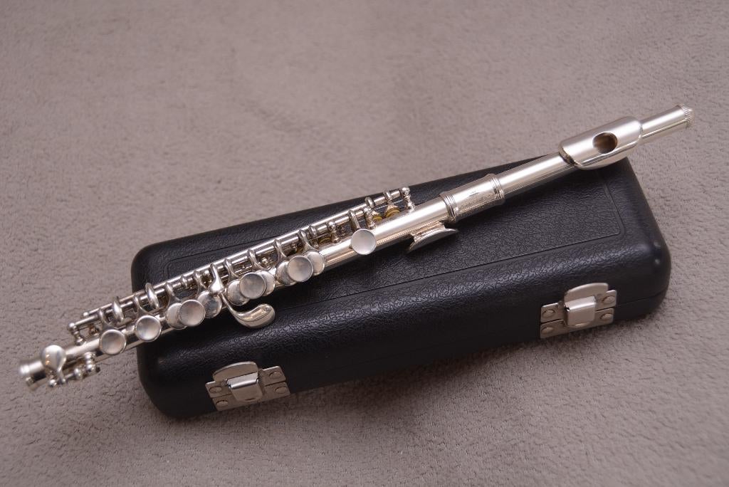 Verzilverde Piccolo Fluit Buffet Crampon (France), Muziek en Instrumenten, Ophalen of Verzenden, Zo goed als nieuw, Piccolo, Met koffer of tas