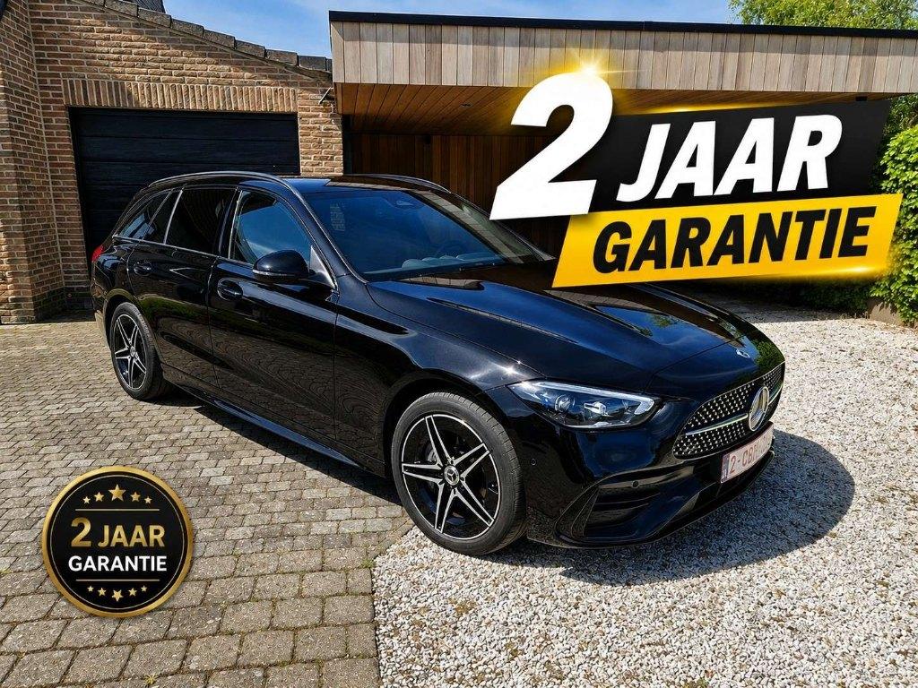 Mercedes-Benz C300e Break AMG Line, Auto's, Mercedes-Benz, Automaat, Achterwielaandrijving, 4 cilinders, Zwart